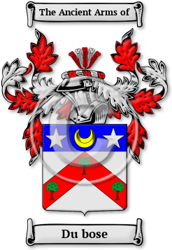 Du bose Family Crest Download (jpg) Legacy Series - 150 DPI